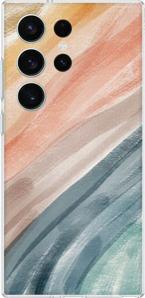 Samsung Galaxy S26 Ultra Uyumlu Modern Renk Paleti Baskılı Silikon Kılıf