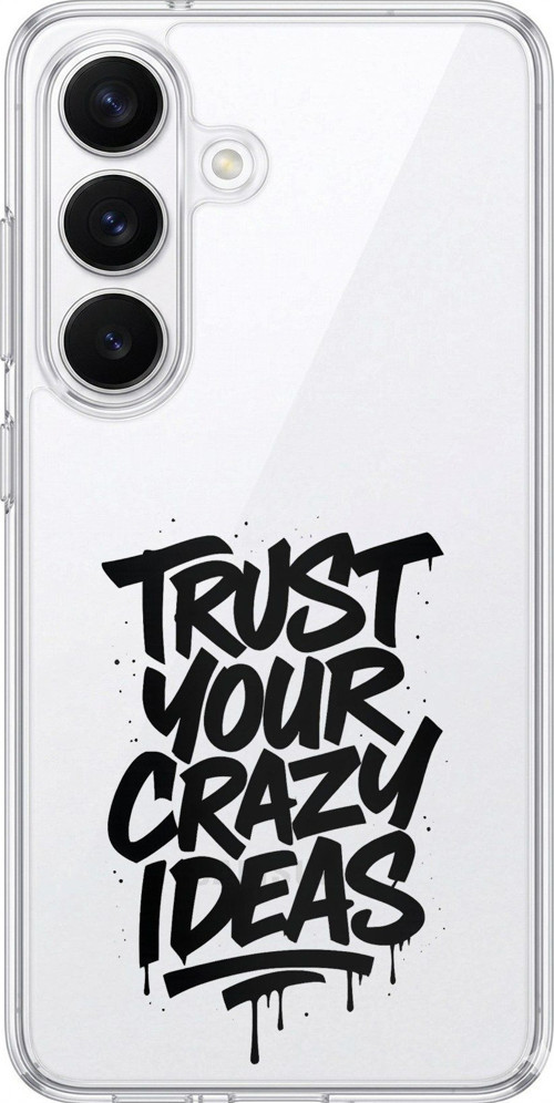 Samsung Galaxy S26 Uyumlu Crazy Trust Baskılı Silikon Kılıf