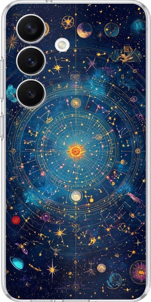 Samsung Galaxy S26 Uyumlu Yıldız Atlası Kozmik Rehber Baskılı Silikon Kılıf