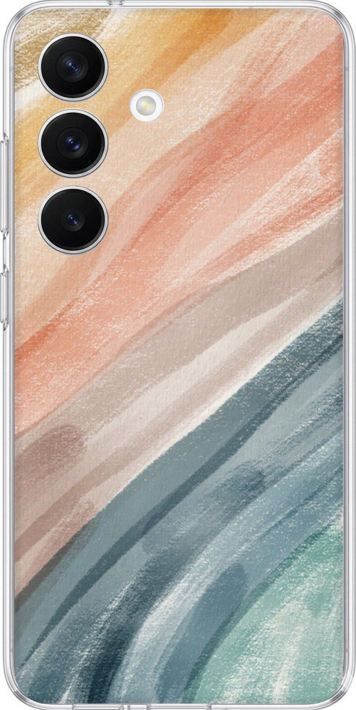 Samsung Galaxy S26 Uyumlu Modern Renk Paleti Baskılı Silikon Kılıf