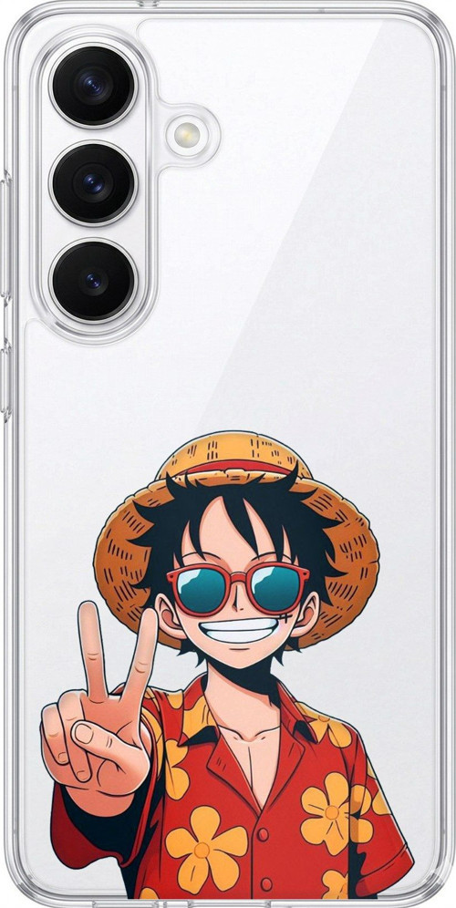 Samsung Galaxy S26 Uyumlu Monkey D. Luffy Tasarımlı Baskılı Silikon Kılıf