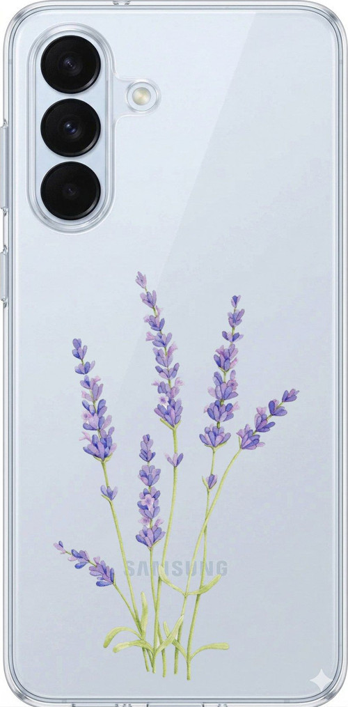 Samsung Galaxy S26+ PLUS Uyumlu Lavanta Çiçek Tasarımlı Baskılı Silikon Kılıf