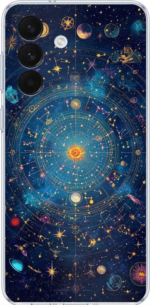 Samsung Galaxy S26+ PLUS Uyumlu Yıldız Atlası Kozmik Rehber Baskılı Silikon Kılıf