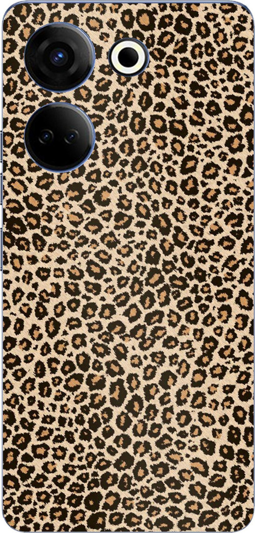 Tecno Camon 20-20 PRO Uyumlu Leopar Tasarımlı Baskılı Silikon Kılıf