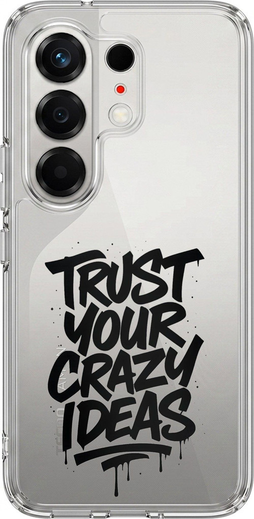 Tecno Camon 50 4G Uyumlu Crazy Trust Baskılı Silikon Kılıf