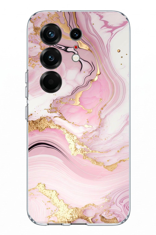 Tecno Camon 50 PRO 4G Uyumlu Pembe Mermer Baskılı Silikon Kılıf