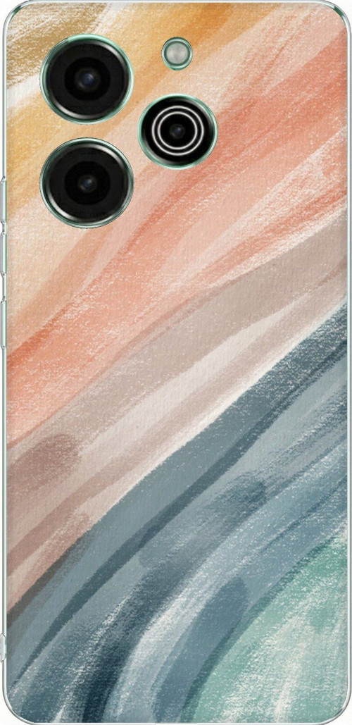 Tecno Pova 6 Pro Uyumlu Modern Renk Paleti Baskılı Silikon Kılıf