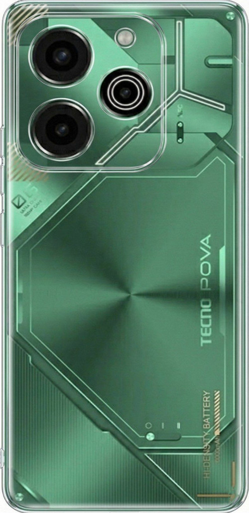 Tecno Pova 6 Pro Uyumlu Şeffaf Silikon Kılıf