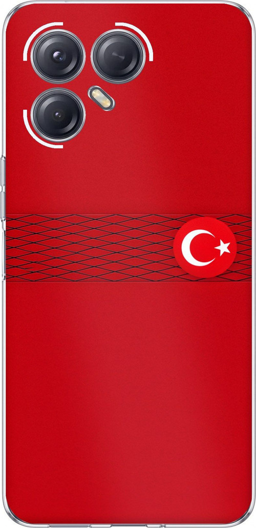 Tecno Pova 7 ULTRA 5G Uyumlu Türk Milli Takım Izgara Desenli Forma Baskılı Silikon Kılıf