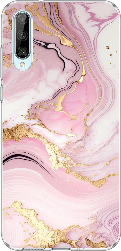 Tecno Pova Curve 2 5G Uyumlu Pembe Mermer Baskılı Silikon Kılıf