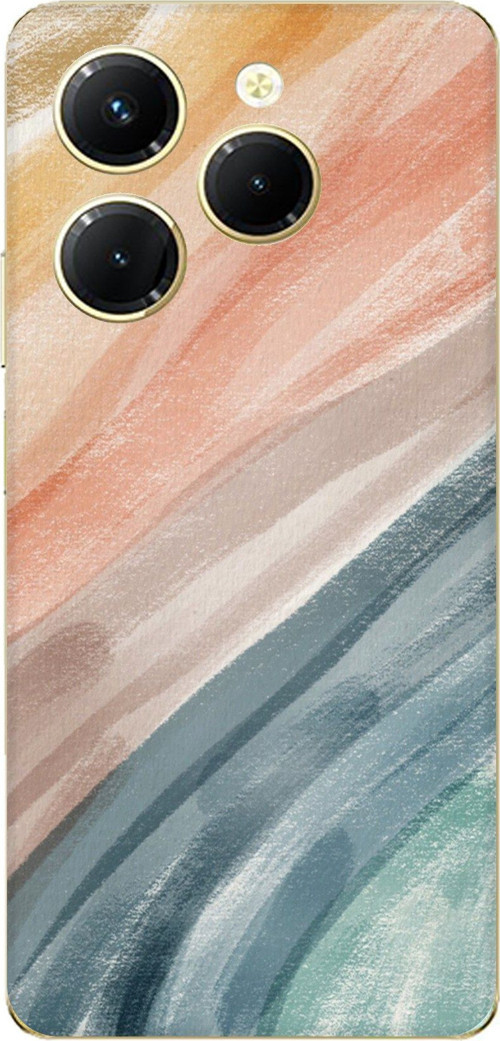 Tecno Spark 20 PRO Uyumlu Modern Renk Paleti Baskılı Silikon Kılıf