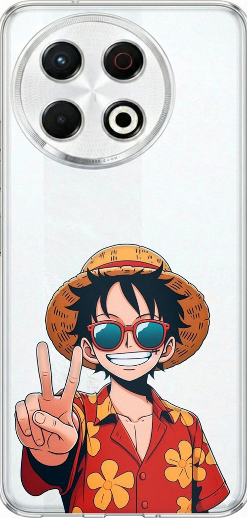 Tecno Spark 30 Pro Uyumlu Monkey D. Luffy Tasarımlı Baskılı Silikon Kılıf
