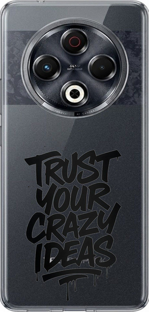Tecno Spark 30 Uyumlu Crazy Trust Baskılı Silikon Kılıf