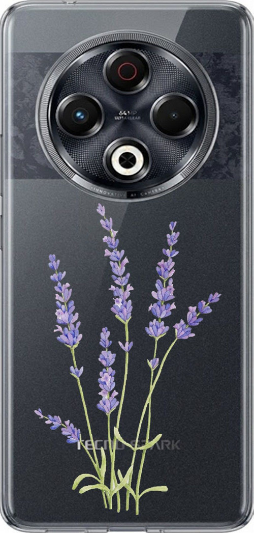 Tecno Spark 30 Uyumlu Lavanta Çiçek Tasarımlı Baskılı Silikon Kılıf