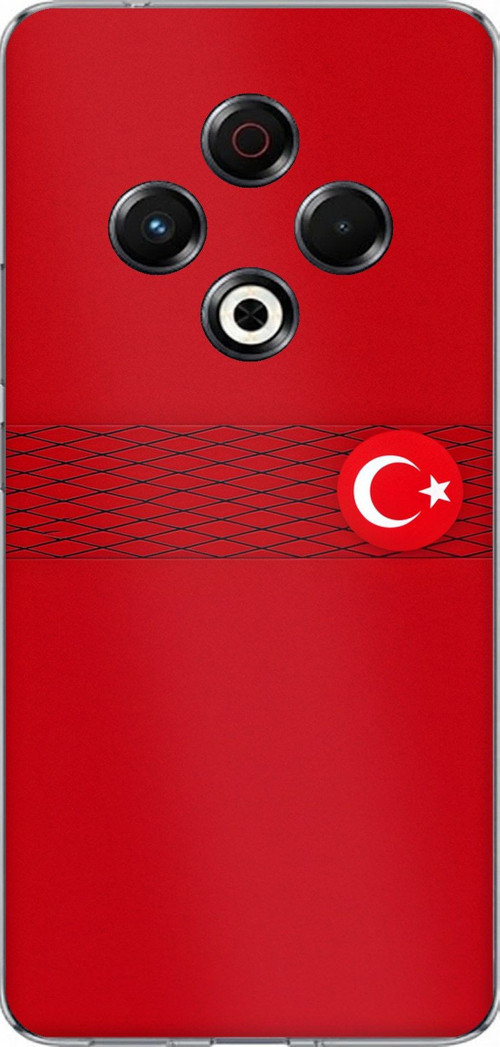 Tecno Spark 30 Uyumlu Türk Milli Takım Izgara Desenli Forma Baskılı Silikon Kılıf