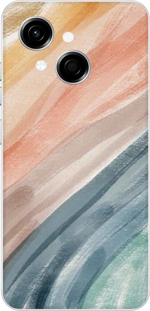 Tecno Spark GO 1 Uyumlu Modern Renk Paleti Baskılı Silikon Kılıf