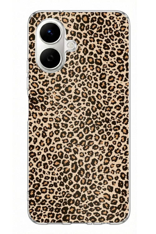 Tecno Spark Go 2 Uyumlu Leopar Tasarımlı Baskılı Silikon Kılıf