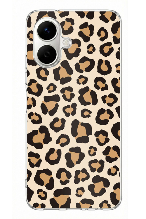 Tecno Spark Go 2 Uyumlu Vahşi Zarafet Leopar Desenli Baskılı Silikon Kılıf