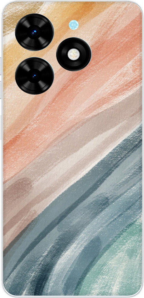 Tecno Spark Go 2024 Uyumlu Modern Renk Paleti Baskılı Silikon Kılıf