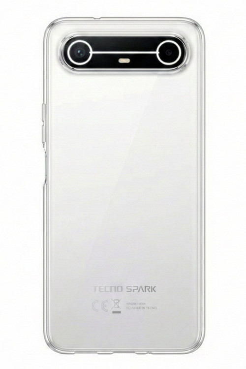 Tecno Spark Slim 5G Uyumlu Şeffaf Silikon Kılıf