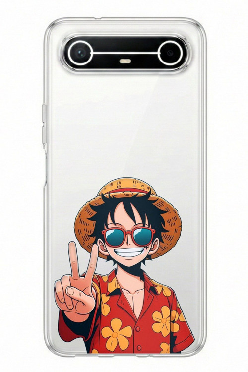 Tecno Spark Slim 5G Uyumlu Monkey D. Luffy Tasarımlı Baskılı Silikon Kılıf