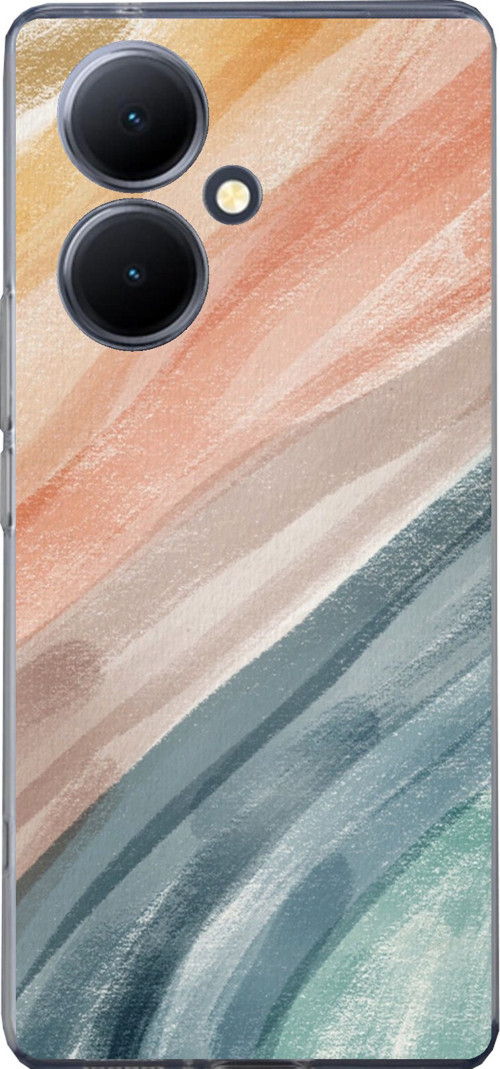 Vivo V29 Lite 5G Uyumlu Modern Renk Paleti Baskılı Silikon Kılıf