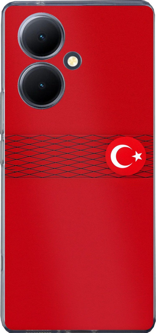 Vivo V29 Lite 5G Uyumlu Türk Milli Takım Izgara Desenli Forma Baskılı Silikon Kılıf