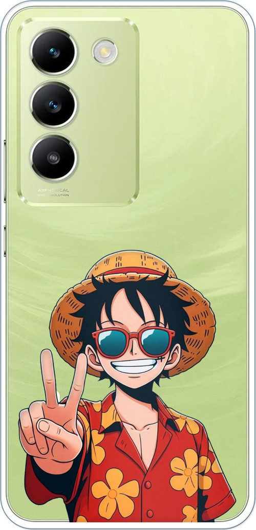 Vivo V30 Lite Uyumlu Monkey D. Luffy Tasarımlı Baskılı Silikon Kılıf
