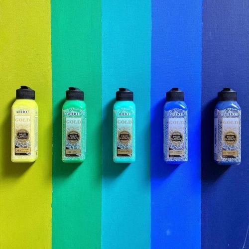 Multi Surface Akrilik Boya 140 ml x 5 Renk Set Soğuk