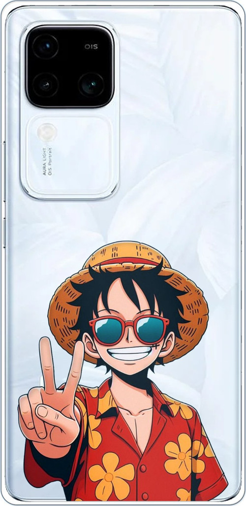 Vivo V30 Uyumlu Monkey D. Luffy Tasarımlı Baskılı Silikon Kılıf