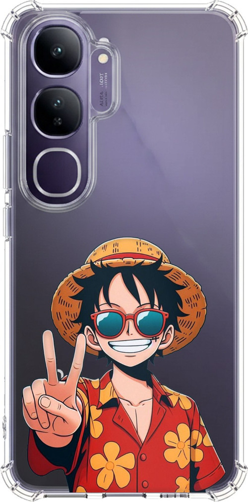 Vivo V40 Lite Uyumlu Monkey D. Luffy Tasarımlı Baskılı Silikon Kılıf