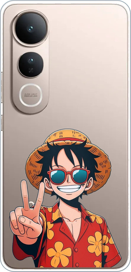 Vivo V50 Lite Uyumlu Monkey D. Luffy Tasarımlı Baskılı Silikon Kılıf