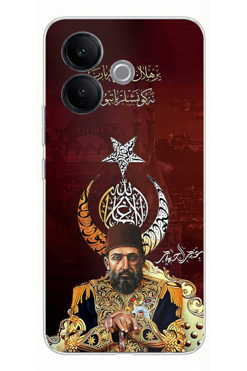 Vivo V60 Lite Uyumlu Abdülhamid Han Baskılı Silikon Kılıf
