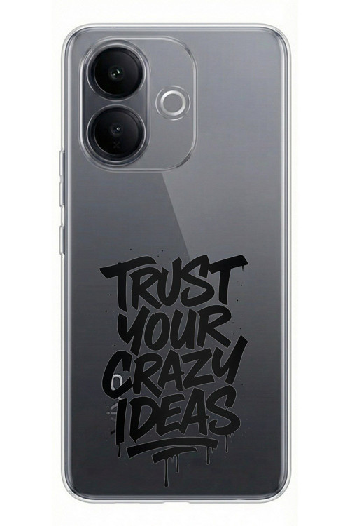 Vivo V60 Lite Uyumlu Crazy Trust Baskılı Silikon Kılıf