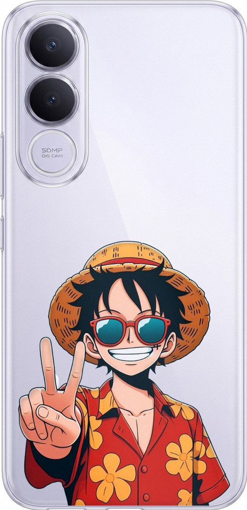 Vivo V70 FE Uyumlu Monkey D. Luffy Tasarımlı Baskılı Silikon Kılıf