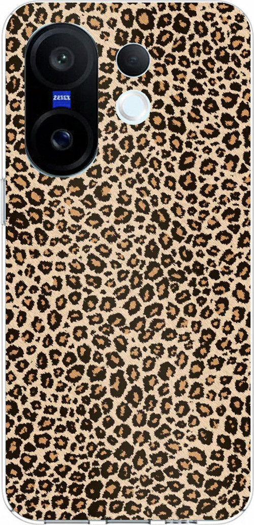 Vivo X200 FE Uyumlu Leopar Tasarımlı Baskılı Silikon Kılıf