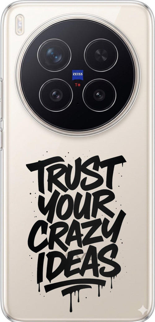 Vivo X300 Pro Uyumlu Crazy Trust Baskılı Silikon Kılıf
