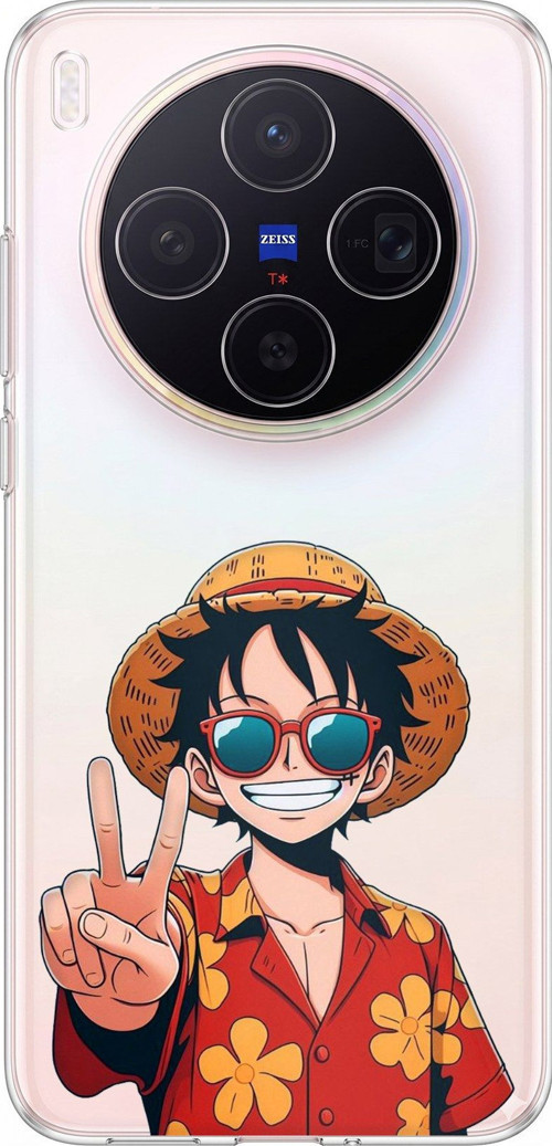 Vivo X300 Uyumlu Monkey D. Luffy Tasarımlı Baskılı Silikon Kılıf