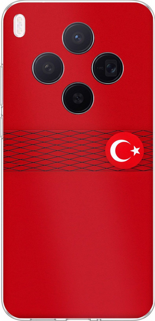 Vivo X300 Uyumlu Türk Milli Takım Izgara Desenli Forma Baskılı Silikon Kılıf