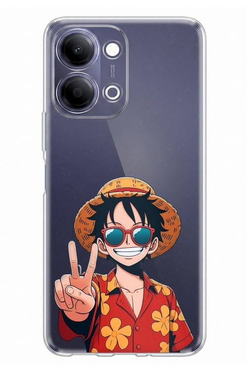 Vivo Y11D / Y05 4G Uyumlu Monkey D. Luffy Tasarımlı Baskılı Silikon Kılıf