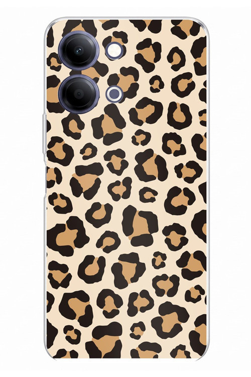 Vivo Y11D / Y05 4G Uyumlu Vahşi Zarafet Leopar Desenli Baskılı Silikon Kılıf