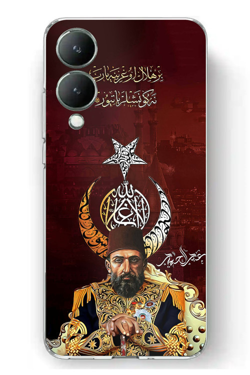 Vivo Y17s Uyumlu Abdülhamid Han Baskılı Silikon Kılıf