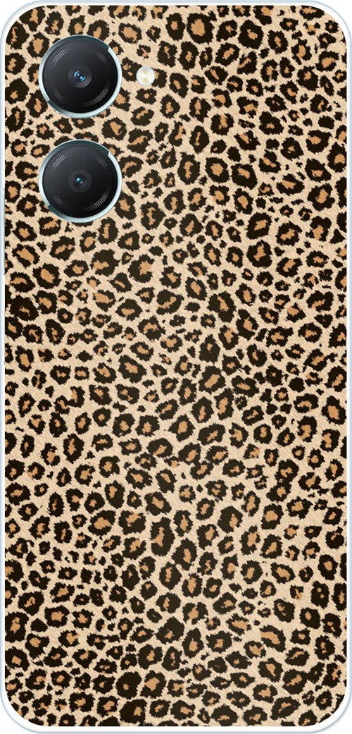 Vivo Y18 Uyumlu Leopar Tasarımlı Baskılı Silikon Kılıf
