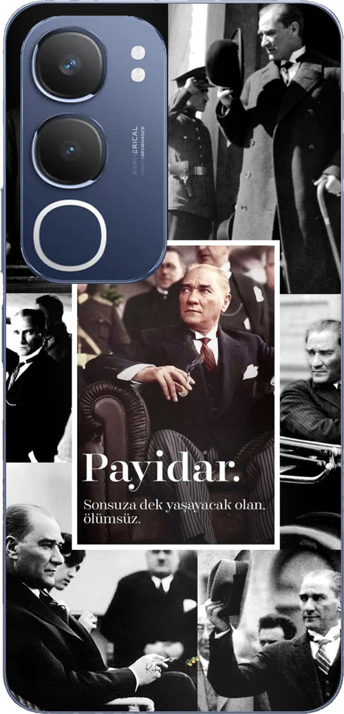 Vivo Y19s Uyumlu Atatürk Payidar Baskılı Silikon Kılıf