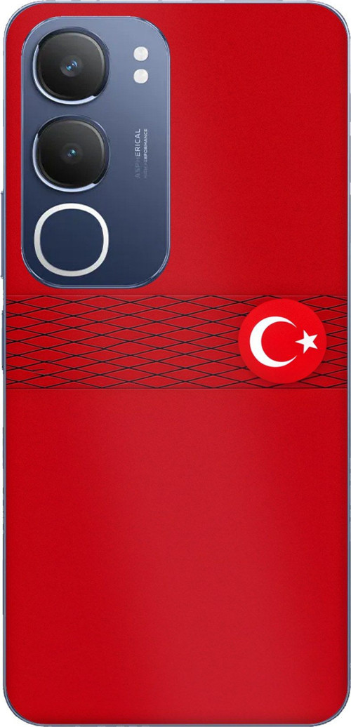 Vivo Y19s Uyumlu Türk Milli Takım Izgara Desenli Forma Baskılı Silikon Kılıf