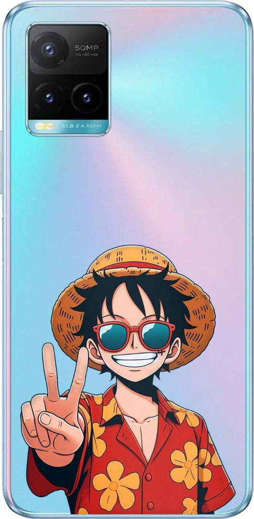 Vivo Y21S/Y33S/Y32 Uyumlu Monkey D. Luffy Tasarımlı Baskılı Silikon Kılıf