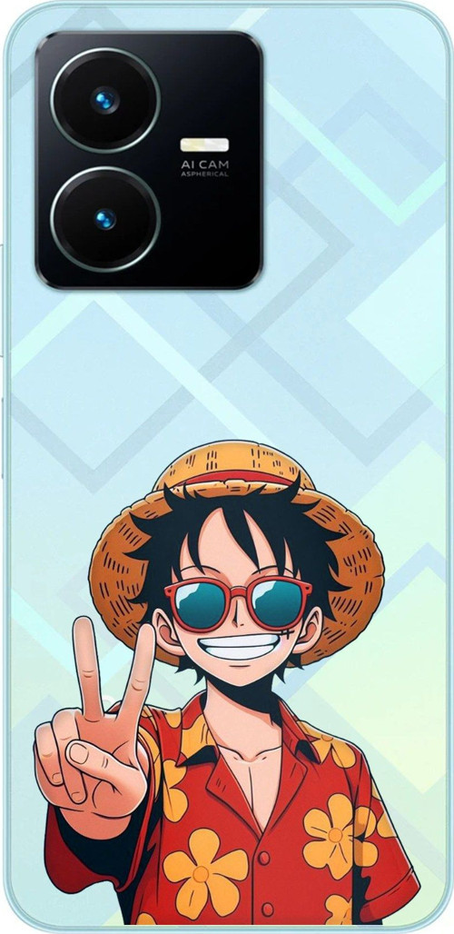 Vivo Y22S - Y35 Uyumlu Monkey D. Luffy Tasarımlı Baskılı Silikon Kılıf