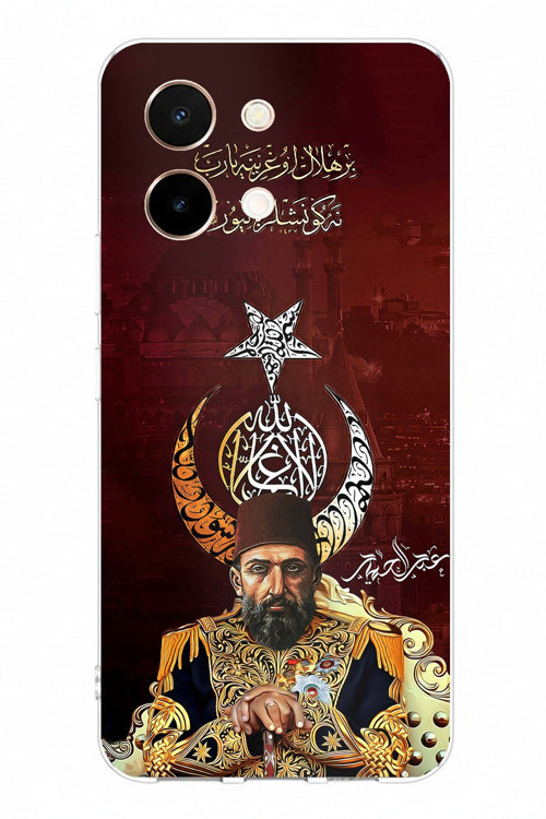 Vivo Y28 Uyumlu Abdülhamid Han Baskılı Silikon Kılıf