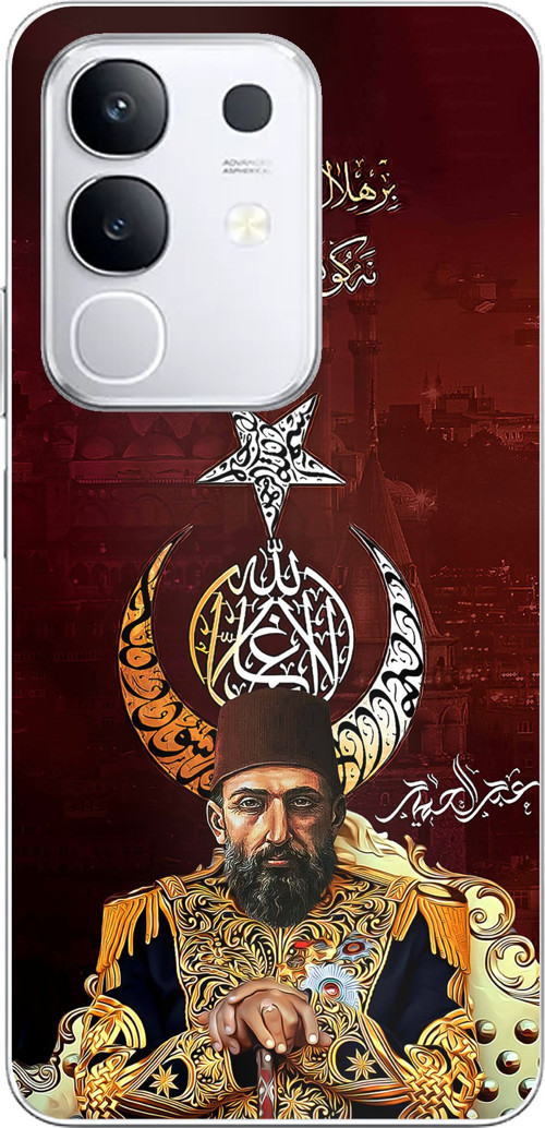 Vivo Y29 Uyumlu Abdülhamid Han Baskılı Silikon Kılıf