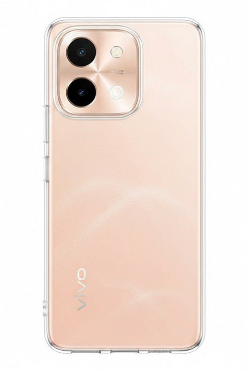 Vivo Y28 Uyumlu Şeffaf Silikon Kılıf